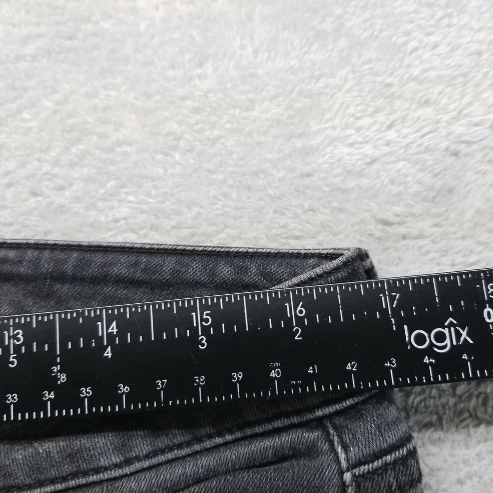 NYDJ Jeans Womens 12 Black Barbara Bootcut Lift Tuck Stretch‎ Preppy Dark Wash